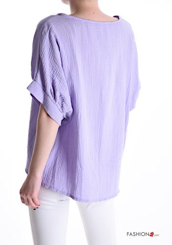 Blusa in Cotone maniche corte - ph 2
