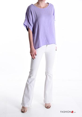 Blusa in Cotone maniche corte - ph 5