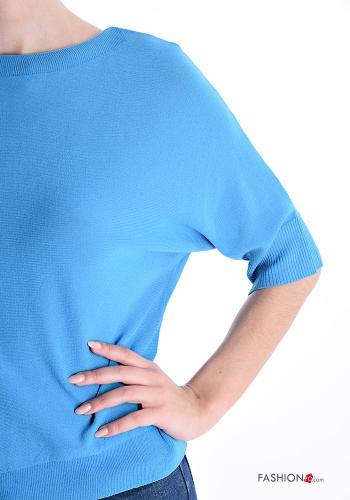Maglione maniche a tre quarti con scollo a barca - ph 4