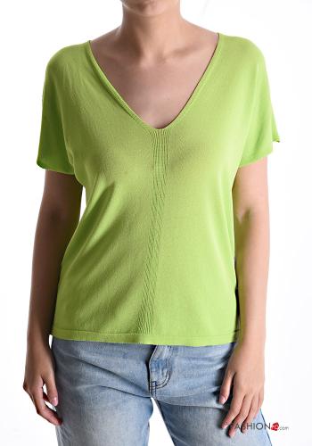 T-shirt mit V-Ausschnitt - ph 1