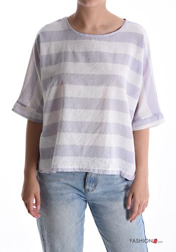 Striped Cotton T-shirt - ph 1