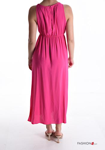 sleeveless long Dress with buttons with elastic - ph 2
