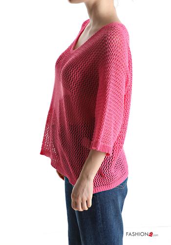 Camisola em Algodão manga curta gola V - ph 3