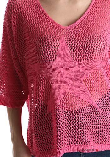 Camisola em Algodão manga curta gola V - ph 4