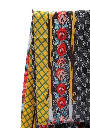 Patterned Silk Scarf - ph 3
