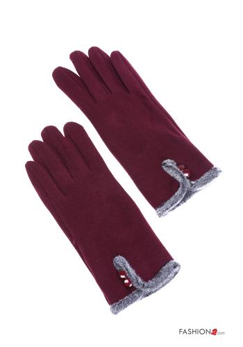 Handschuhe aus Baumwolle mit Knöpfen - ph 2