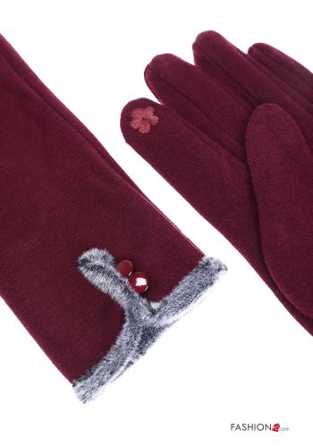 Handschuhe aus Baumwolle mit Knöpfen - ph 4