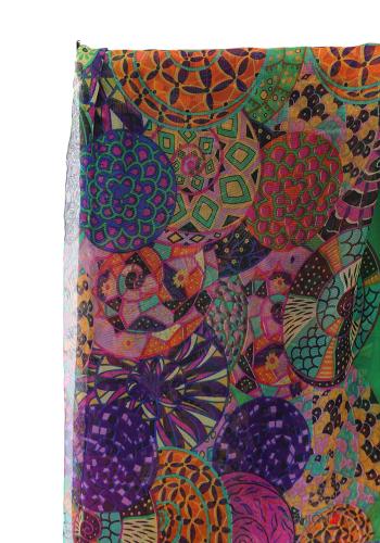 Patterned Silk Scarf - ph 3