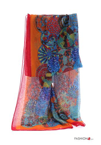 Patterned Silk Scarf - ph 6