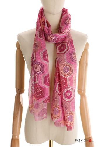 Bufanda De lurex Estampado Geométrico - ph 1