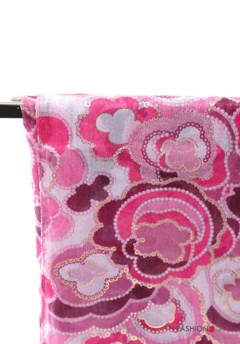 Floral Scarf with sequins - ph 3