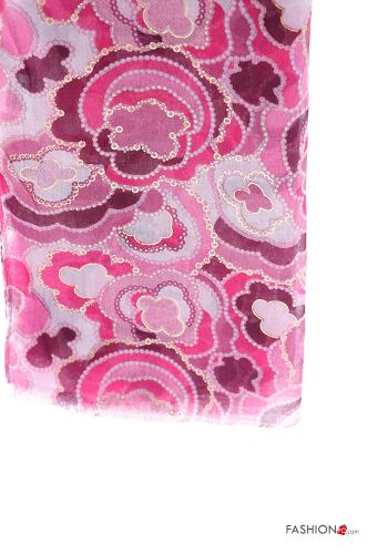 Floral Scarf with sequins - ph 4