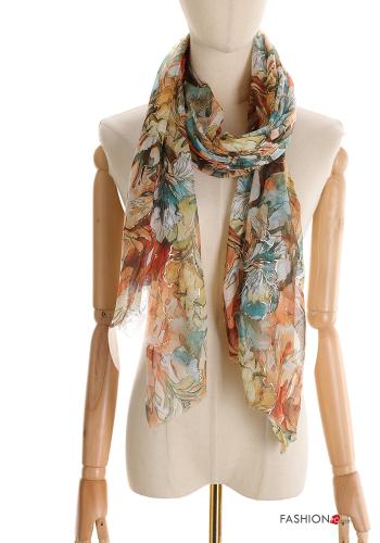 Blumenmuster Lurex Schal - ph 1
