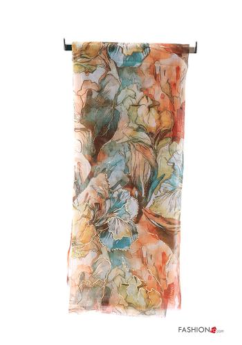 Blumenmuster Lurex Schal - ph 2