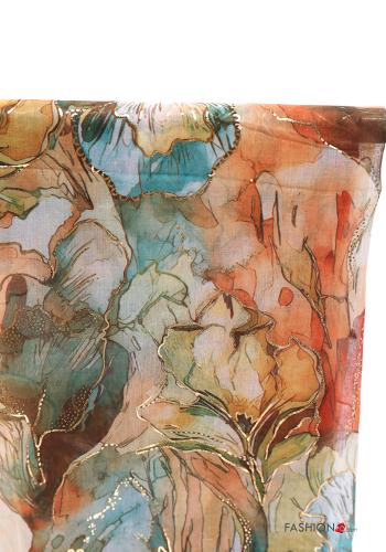 Blumenmuster Lurex Schal - ph 3