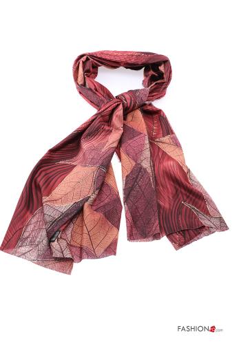 Sciarpa lurex Fantasia con foglie