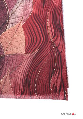 Sciarpa lurex Fantasia con foglie - ph 3