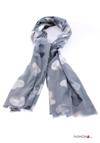 heart motif Scarf