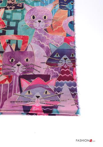 Sciarpa Fantasia animali con strass - ph 3