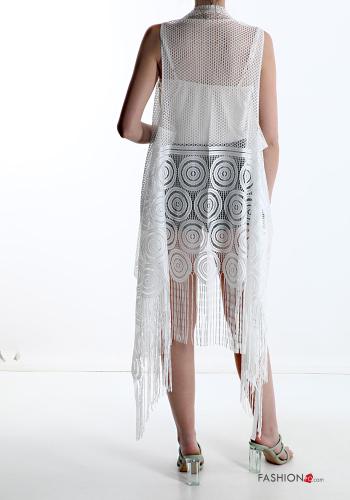 Spitze- Strandkleid mit Fransen - ph 2