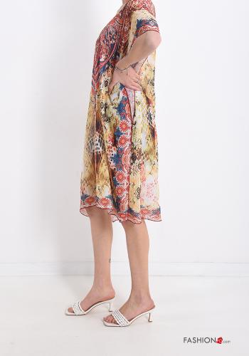 Bedrucktes Strandkleid mit V-Ausschnitt - ph 3