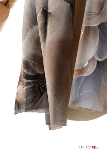 Blumenmuster Lurex Tuch - ph 4