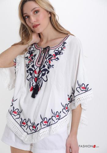 Copricostume Fantasia ricamata con fiocco