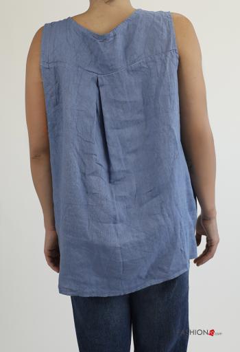 Top in Lino senza maniche - ph 2