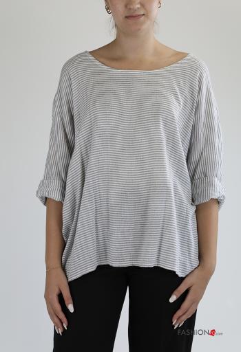 Strickpullover aus Leinen