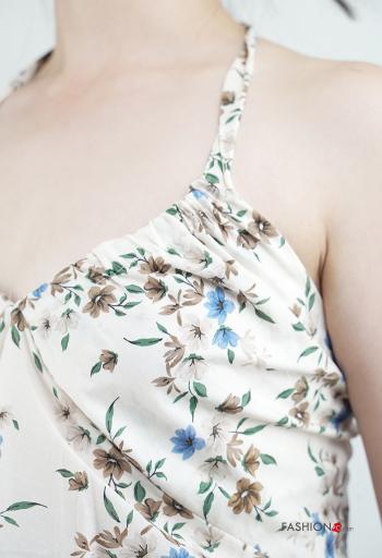 Top in Cotone senza maniche scollato sulla schiena Fantasia mista - ph 4