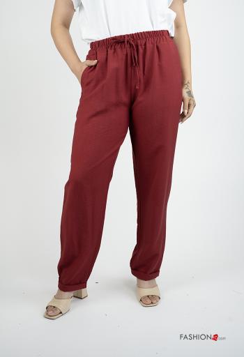 Pantalone con tasche con elastico