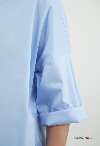 Blusa in Cotone con colletto maniche a tre quarti - ph 4