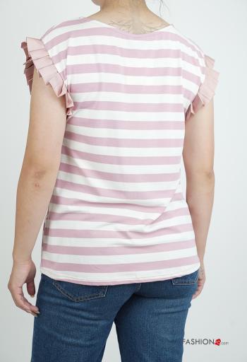 Striped short sleeve crew neck T-shirt - ph 2