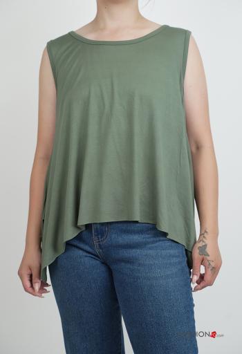 sleeveless crew neck Tank-Top