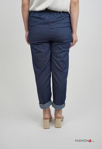 Pantalones de Algodón con bolsillos con elástico - ph 2