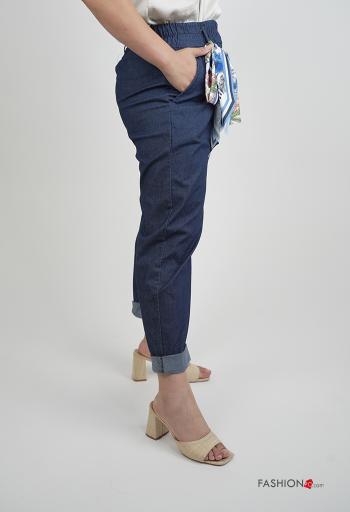 Pantalones de Algodón con bolsillos con elástico - ph 3