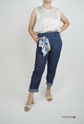 Pantalones de Algodón con bolsillos con elástico - ph 5