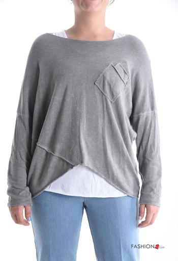 Strickpullover aus Baumwolle