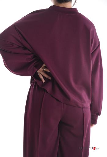 long sleeve crew neck oversized Sweatshirt - ph 2