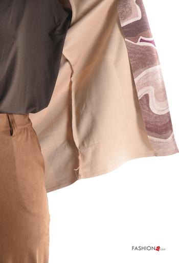 Spolverino Fantasia astratta con tasche senza fodera - ph 6