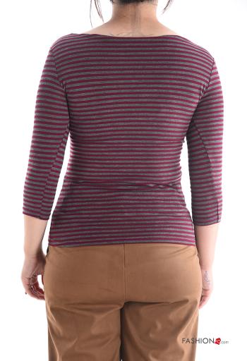 Jersey a rayas manga tres cuartos escote barco - ph 2