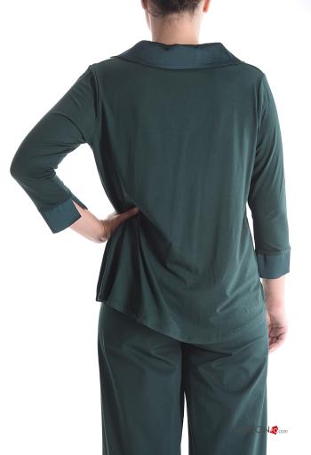 Maglietta a manica lunga in Cotone con colletto - ph 2