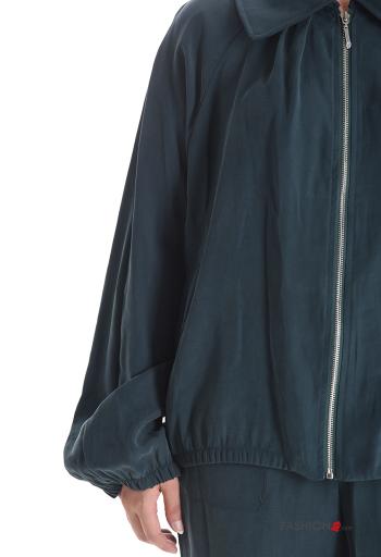 Blusão manga comprida com gola com fecho - ph 4