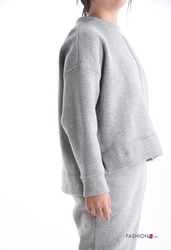 Felpa in Cotone maniche lunghe girocollo - ph 3