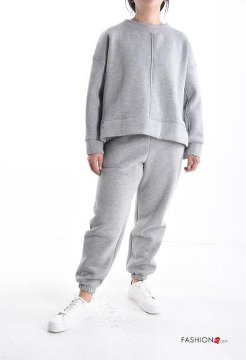 Felpa in Cotone maniche lunghe girocollo - ph 5