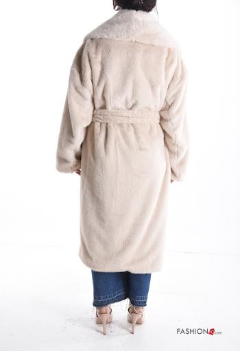 Corta-vento com forro com bolsos com botões com cinto - ph 2