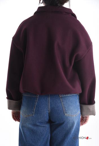 Blusão Bomber manga comprida com gola com forro com fecho com bolsos com elástico - ph 2