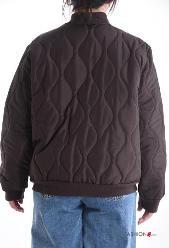 Bomber con fodera con tasche con zip - ph 2