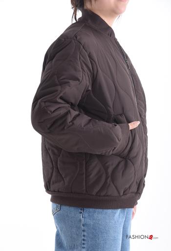 Bomber con fodera con tasche con zip - ph 3