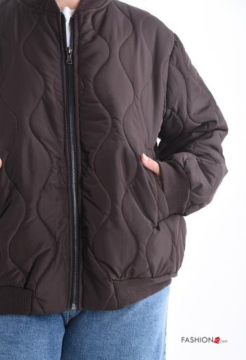 Bomber con fodera con tasche con zip - ph 4